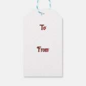 Steampunk Santa Claus Cadeaulabel (Achterkant)