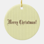 Steampunk Santa - feestelijke kerst Keramisch Ornament (Achterkant)