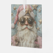 Steampunk Santa Glas Ornament (Voorkant links)