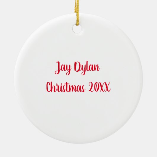 Steampunk Santa Keramisch Ornament (Achterkant)