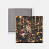 Steampunk Santa Magnet (Voorkant / Achterkant)