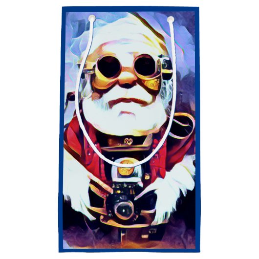 Steampunk Santa-Meiya Styled Klein Cadeauzakje (Voorkant)