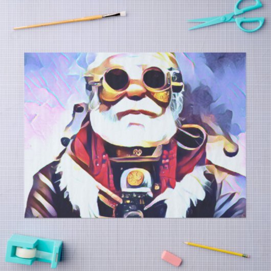 Steampunk Santa-Meiya Styled Tissuepapier (Craft)