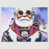 Steampunk Santa-Meiya Styled Tissuepapier (Voorkant)