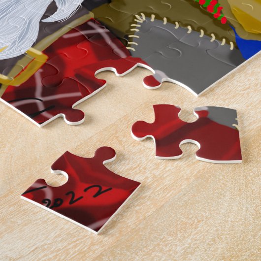 Steampunk Santa Puzzel (Zijkant)