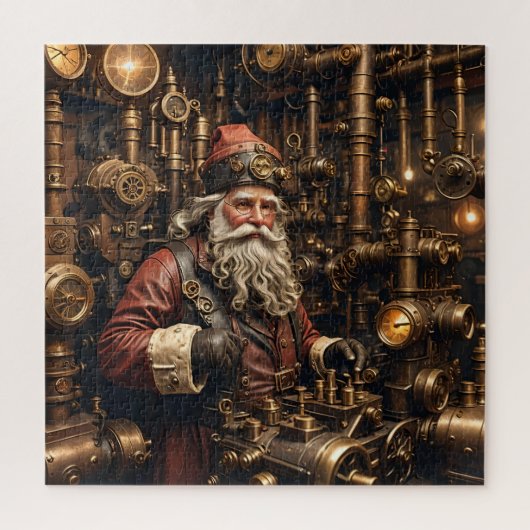 Steampunk Santa Puzzel (Verticaal)