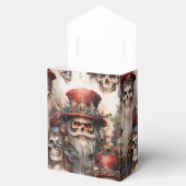 Steampunk Santa Skull Red Top Hoed Gothmas Gothic Bedankdoosjes (Geopend)