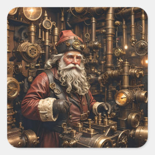 Steampunk Santa Stickers
