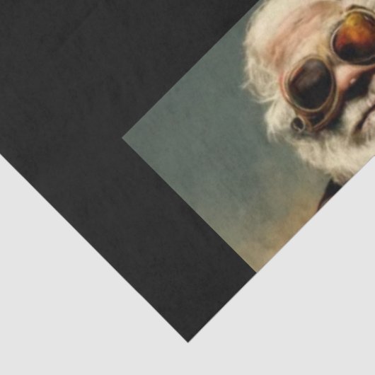 Steampunk Santa Tissue Paper Tissuepapier (Detail)