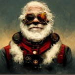 Steampunk Santa Wine Box Wijn<br><div class="desc">Steampunk Santa voor en na een drukke vakantieperiode.</div>