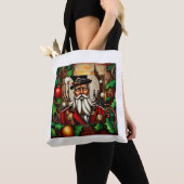 Steampunk Santa Yuletide Enchanter Tote Bag (Dichtbij)