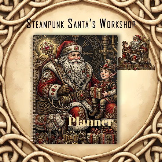 Steampunk Santa's Werkplaats Planner
