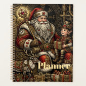 Steampunk Santa's Werkplaats Planner (Voorkant)