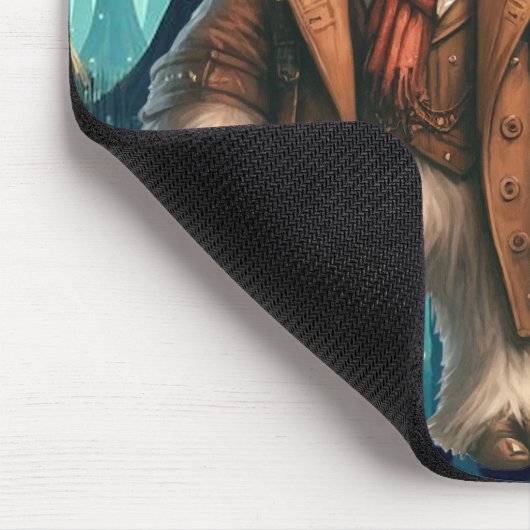 Steampunk Sasquatch Mousepad Muismat (Hoek)
