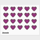 Steampunk Sassy Pink Bedankt dat je van hart Stick Sticker (Vel)