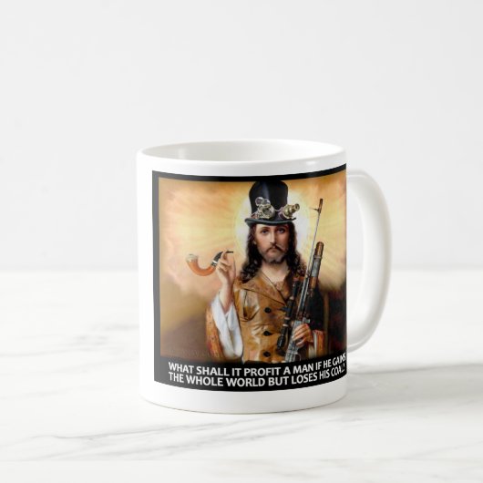 Steampunk Savior Koffiemok (Voorkant rechts)