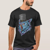 Steampunk Scary Owl T-shirt (Voorkant)