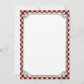 Steampunk Schakenbord Trouwkaarten Kaart (Achterkant)