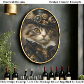 Steampunk Schattig Chic Kat Kitten BR6R Decoupage Tissuepapier