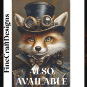 Steampunk Schattig Elegante Vos BR7 Decoupage Tissuepapier