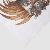 Steampunk Schattige Crazy Chicken Decoupage Links  Tissuepapier (Detail)