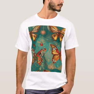 Steampunk Schedel met Vlinder Afro Haar – Basquia T-shirt