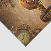 Steampunk schedel tissuepapier (Detail)