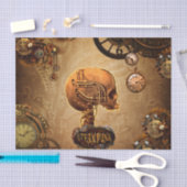 Steampunk schedel tissuepapier (Craft)