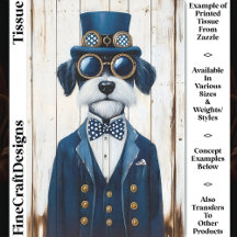 Steampunk Schnauzer Hond, Marineblauw DE7 Découpag