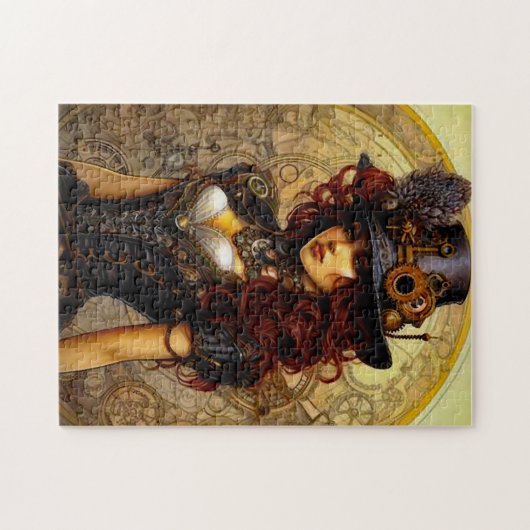 steampunk schoonheidspuzzel legpuzzel (Horizontaal)