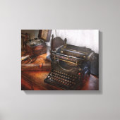 Steampunk - schrijfmachine - de geheime boodschapp canvas afdruk (Voorkant)