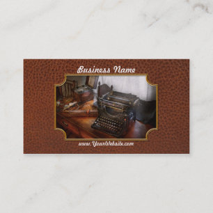 Steampunk - Schrijfmachine - De geheime boodschapp Visitekaartje