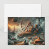 Steampunk Sci Fi Carnaval Briefkaart (Voorkant / Achterkant)