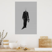 Steampunk Sciencefiction Robot Cyborg Moord Poster (Keuken)