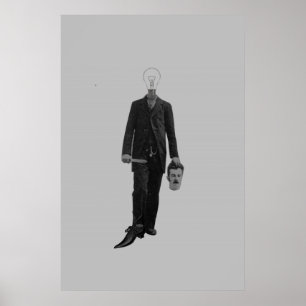 Steampunk Sciencefiction Robot Cyborg Moord Poster