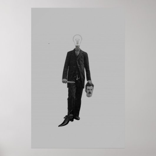 Steampunk Sciencefiction Robot Cyborg Moord Poster (Voorkant)
