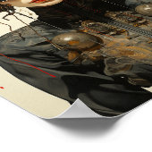 Steampunk Scifi Insect Vrouw Poster (Hoek)