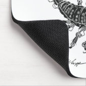 Steampunk Scorpio Mousepad Muismat (Hoek)
