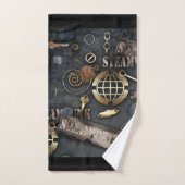 Steampunk, scrapbooking bad handdoek (Handdoek)