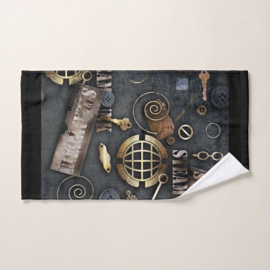 Steampunk, scrapbooking bad handdoek (Handdoek)