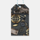 Steampunk, scrapbooking cadeaulabel (Voorkant)