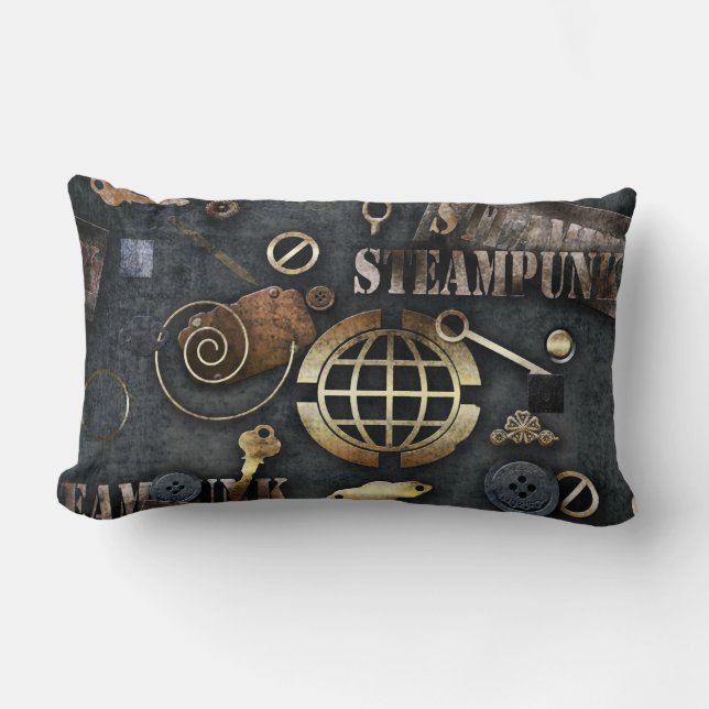 Steampunk, scrapbooking kussen (Voorkant)