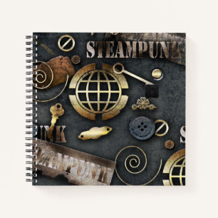 Steampunk, scrapbooking notitieboek