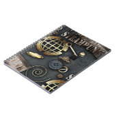 Steampunk, scrapbooking notitieboek (Linkerzijde)