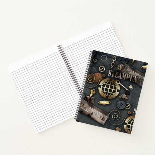 Steampunk, scrapbooking notitieboek (Binnen)