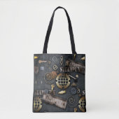 Steampunk, scrapbooking tote bag (Voorkant)