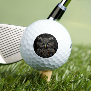 Steampunk Screech Owl Golfballen