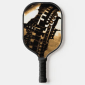 Steampunk Sculpture Pickleball Paddle (Voorkant)