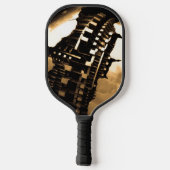 Steampunk Sculpture Pickleball Paddle (Achterkant)
