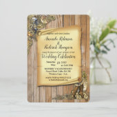 Steampunk sculpturen op hout kaart (Staand voorkant)